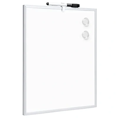Afbeelding van Amazon Basics Klein magnetisch droog uitwisbaar whiteboard, met marker en magneten, aluminium frame (27,94 x 35,56 cm)
