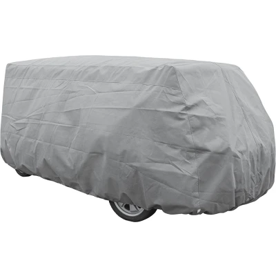 Afbeelding van ProPlus Buscamperhoes Volkswagen T1/T2/T3 615 x 210 227 cm Camperhoezen Beschermhoes Tegen Schimmelvorming Afdekhoes Waterdicht en UV bestendig 4 laags non woven PP stof 160g/m² Inclusief Opbergtas Grijs