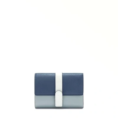 Afbeelding van Furla Grazia Compact Wallet Trifold Portemonnee, Dames, Maat: One Size, Denim/nuvola/panna