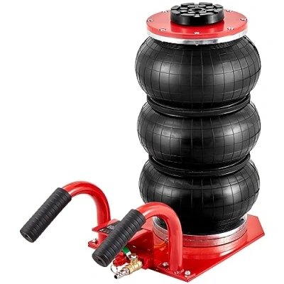 Afbeelding van VEVOR pneumatische krik 3 T 140 450 mm hefkrik 0,8 1,0 MPa opblaasbare luchtkussens snel opheffen gemakkelijk draagbaar voor reparatie onderhoud auto SUV werkplaats garage rood