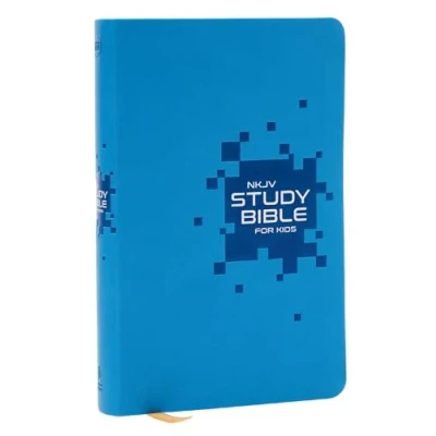 Afbeelding van NKJV Study Bible for Kids, Blue Leathersoft: The Premier Kids