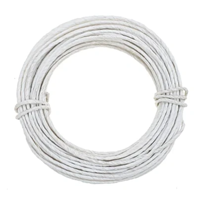 Afbeelding van GLOREX 6 1280 230 papierdraad 2 mm lengte 10 m wit voor knutselen en binden van composities kransen