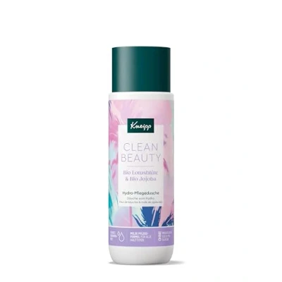Afbeelding van Kneipp Clean Beauty biologische hydroverzorgende douche met lotusbloem en jojoba hydraterende douchegel zachte suikeroppervlakteactieve stoffen voor extra reiniging zonder