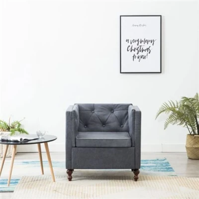 Afbeelding van Fauteuil stof grijs