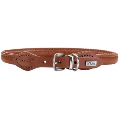 Afbeelding van Hunter Hondenhalsband Round &amp; Soft Canadian Up Cognac