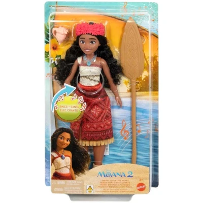 Afbeelding van Mattel Disney Moana 2 zingende pop met outfit en accessoires, zingt &quot;We&#039;re Back&quot; in het Engels, JBT37
