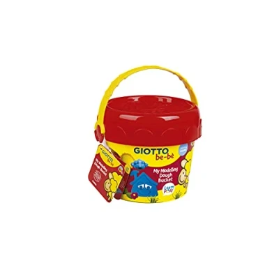 Image de Pâte à modeler + accessoires dans un seau de rangement
