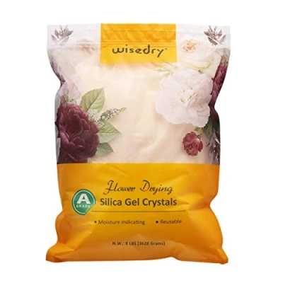 Afbeelding van wisedry Herbruikbare silicagel voor het drogen van bloemen, fijne kristallen, kleurweergave, 3,6 kg