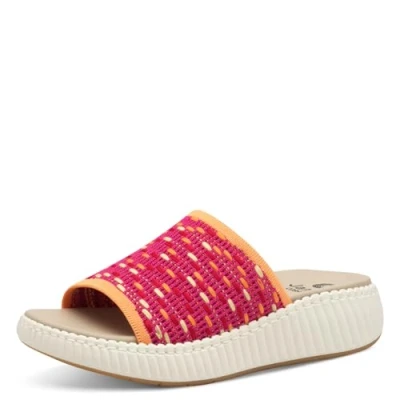 Afbeelding van Jana Damespantoffel, veganistisch, sandalen voor dames, Fuchsia Comb, 42 EU