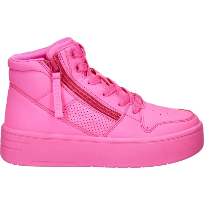 Afbeelding van Skechers Court Sneakers hoog voor kinderen, Maat: 33, Roze Hoogwaardig imitatieleer