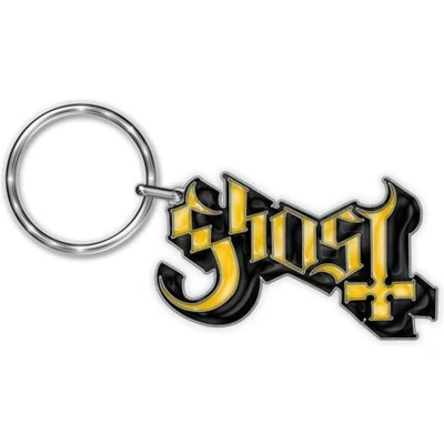 Afbeelding van Ghost Logo Sleutelhanger Geel/Zwart