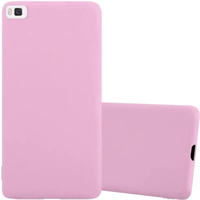Afbeelding van Cadorabo Hoesje geschikt voor Huawei P8 in CANDY ROZE Beschermhoes gemaakt van flexibel TPU silicone Case Cover