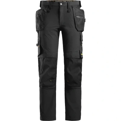 Afbeelding van Snickers 6271 Full Stretch Werkbroek met Holsterzakken Zwart/Zwart