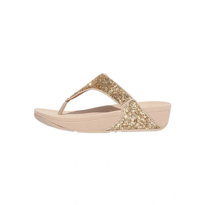 Afbeelding van Fitflop Lulu Glitter Toe thongs Damessandalen, Platina