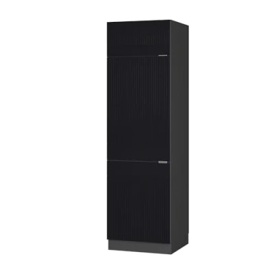 Afbeelding van Vicco Koelkast ombouwkast Fame Line, Zwart gestreept/Antraciet, 60 cm