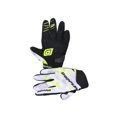 Afbeelding van Doppler handschoenen wit/geel maat S motor scooter
