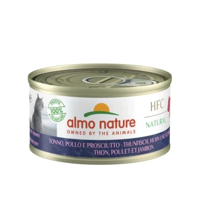 Afbeelding van Almo Nature HFC 70 Cuisine Tonijn, Kip en Ham 24 x gram
