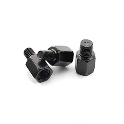 Afbeelding van Area1 3 stuks achteruitkijkspiegel adapter 2x M10 rechtse schroefdraad op M8 + 1x linkse (scooterset)