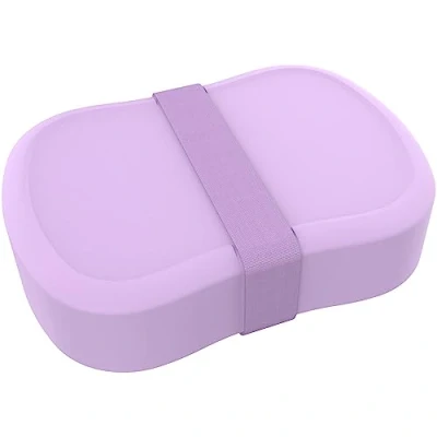 Afbeelding van Lunch Buddies Basic lunchbox met lila rubber