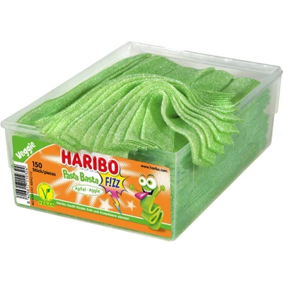 Afbeelding van Haribo Pasta Basta Zure Appel 150 stuks
