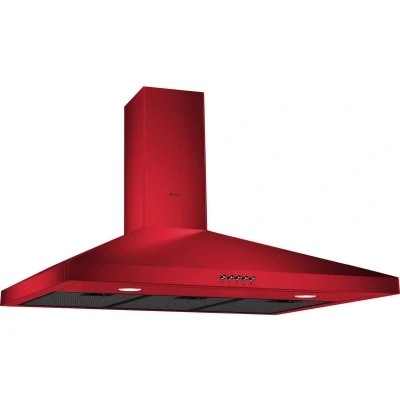 Afbeelding van Wiggo WE E943R(RB) Wandschouw Afzuigkap 90cm Rood
