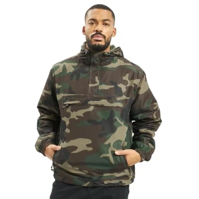 Image de Brandit veste coupe vent d&#039;été, de pluie, d&#039;entraînement, taille S à 5XL, Bois, 3XL