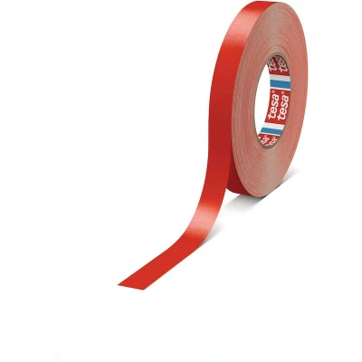 Image de TESA 4651 ruban textile premium enduit d&#039;acrylique rouge 50mm x 50m 04651 00528 00