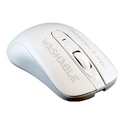 Image de Man &amp; Machine C Mouse Souris 3 boutons sans fil 2.4 GHz récepteur USB Blanc immaculé