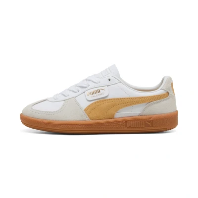 Image de PUMA Palermo Leather Sneakers Unisex, Chaussures, Blanc/Almost Apricot, 41