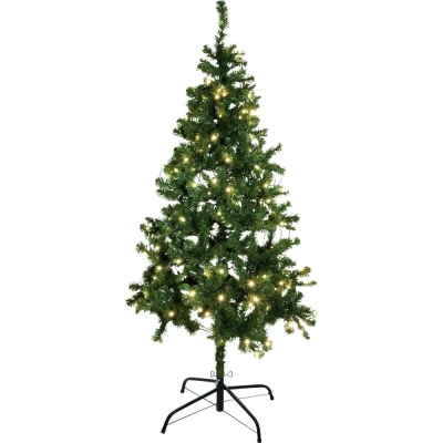 Afbeelding van Europalms Kunstkerstboom met verlichting LED 210cm groen