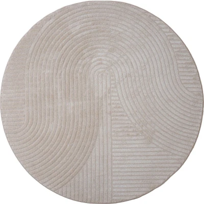 Afbeelding van Veer Carpets Vloerkleed Ella Beige Rond ø200 cm