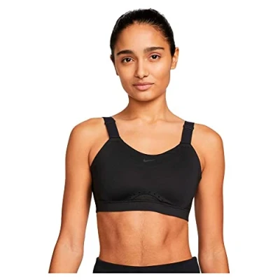 Afbeelding van Nike Performance W NK DF Alpha HS BRA Sportbh met high support, Dames, Maat: XSxD F, Black/black/dk smoke grey/(dk grey)