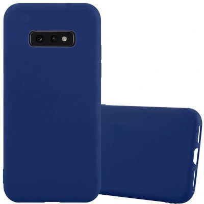 Afbeelding van Cadorabo Hoesje geschikt voor Samsung Galaxy S10e in CANDY DONKER BLAUW Beschermhoes gemaakt van flexibel TPU silicone Case Cover