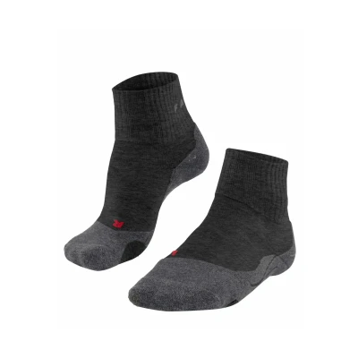Afbeelding van Falke TK2 Explore Short Trekking Mediumstrong Cushioned Sportsokken, Dames, Maat: 35/36, Asphalt mel