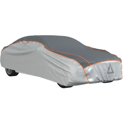 Afbeelding van vidaXL Autohoes voor sedan hagelbescherming XXL zilverkleurig en grijs