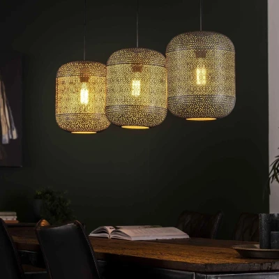 Afbeelding van AnLi Style Hanglamp 3L etch