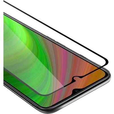 Afbeelding van Cadorabo Screenprotector geschikt voor Oppo A12 Volledig scherm pantserfolie Beschermfolie in TRANSPARANT met ZWART Gehard (Tempered) display beschermglas 9H hardheid 3D Touch