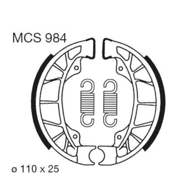 Afbeelding van TRW MCS984 Remschoenen 110