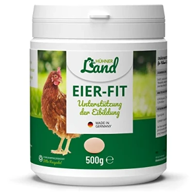 Afbeelding van HÜHNER Land Eier Fit Ondersteuning bij eivorming en legprestaties Voor Kippen Kwartels (500g)
