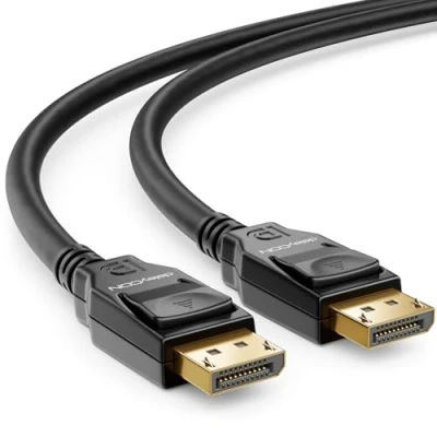 Afbeelding van deleyCON DisplayPort kabel, 8 K, 1.4 1080P naar optimaal voor gaming monitoren tot 240 Hz, PC HBR3 DSC HDR 10, 5 m
