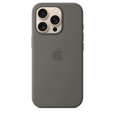 Afbeelding van Apple Cover Iphone 16 Pro Silicone Magsafe Stone Gray (myyl3zm/a)
