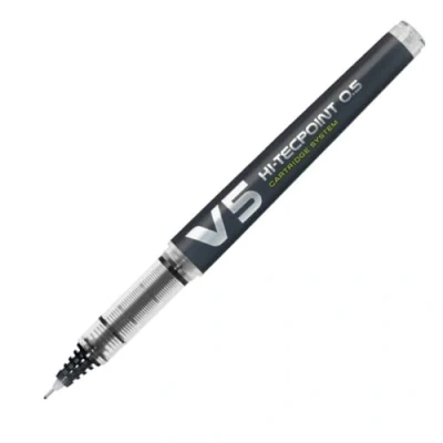 Image de Pilot roller rechargeable v5 encre liquide noir begreen pointe fine bxc b bg
