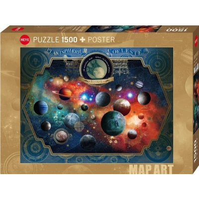 Afbeelding van Puzzel Space World, 1500 Heye 30001