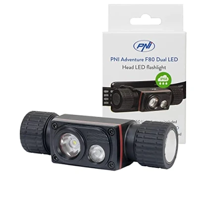Afbeelding van PNI Adventure F80 Hoofdlamp LED 6W IP68 Waterdicht Stofdicht