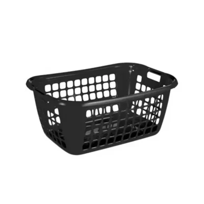 Afbeelding van Sunware Basic wasmand 65cm laag zwart 65 x 45 27 cm