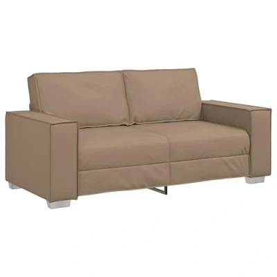 Afbeelding van vidaXL Bank Cappuccino Textilene, Metaal, Hout 140 cm