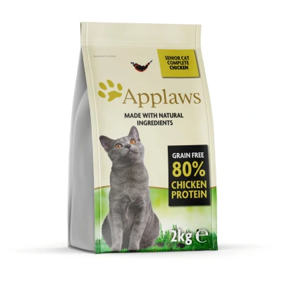 Afbeelding van Applaws graanvrij Senior Kip Kattenvoer 2 kg