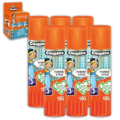 Afbeelding van Cléopatre BA15 CMCX6 Cléostick Marine blauwe lijmstift 6 x 15 g verschillende modellen verpakking kan variëren