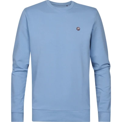 Afbeelding van Petrol Industries Heren Sweater Regular Fit Trui Ronde Hals Herentrui Truien Herenkleding Blauw Maat L