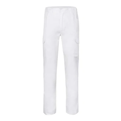 Image de VELILLA 103025 Pantalon multipoches Blanc Taille 36, blanc, 36